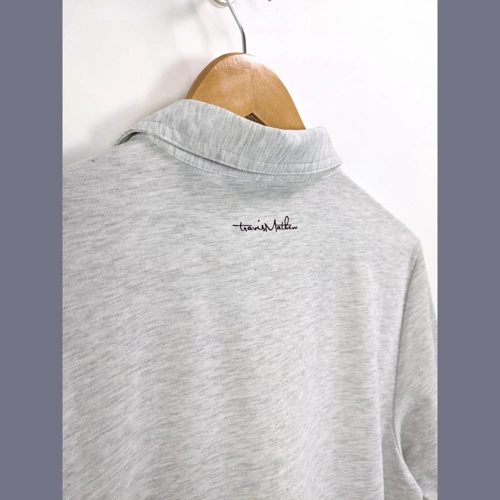 Travis Mathew Size S Men's Polo In Light Gray - Picture 6 of 8
